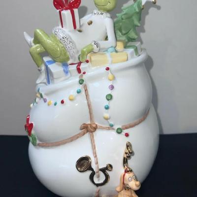 Lenox Merry Grinchmas Lidded Cookie Jar