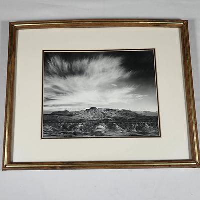 Ansel Adams' photograph, "Big Bend National Park, Texas" 
