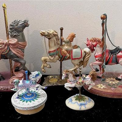 Carousel Horse Decor Lot