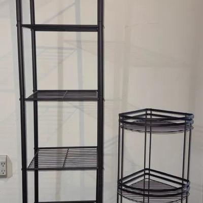 Indoor Metal Shelving Units (2)