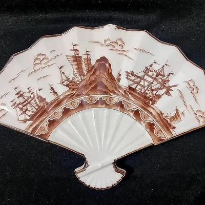 Japanese Ceramic Tray Brown Sailing Boat - Andrea by Sadek