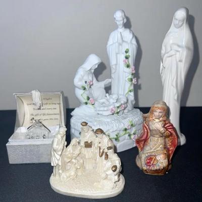 Nativity Music Box & Related Figures