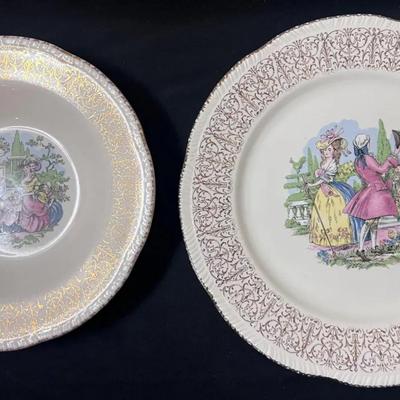 Vintage Homer Laughlin China Plate & Bowl