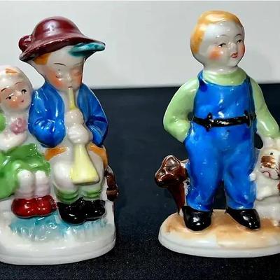 Colorful Children Figurines Made in Occupied Japan
