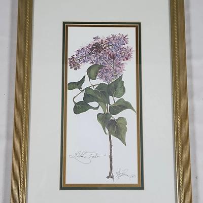 Framed and signed Print "Lilac Fair" 