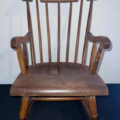 Vintage Nichols & Stone Child-sized Rocking Chair