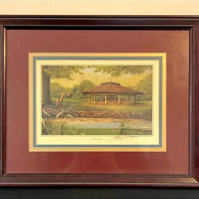 Framed “The Carousel” Print Signed by Allen Montage