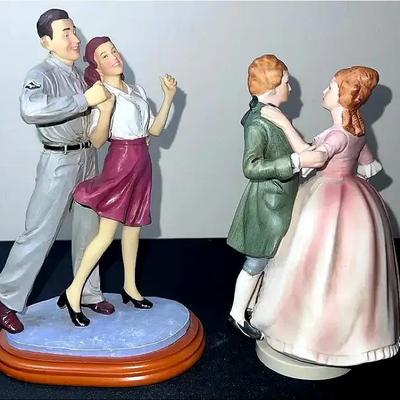 Couples Dancing - “Canteen Swing” (Resin) & Music Box (Porcelain)