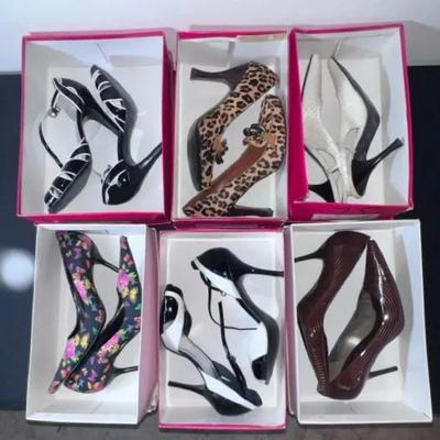 Nine West Size 7 & 7-1/2 Shoes (6 Pair)
