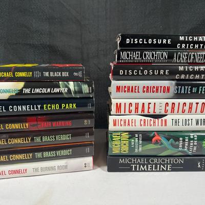 Michael Connelly & Michael Crichton Books