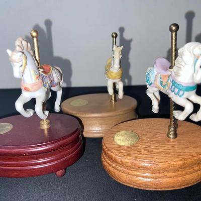 Carousel Horse Music Boxes (3)