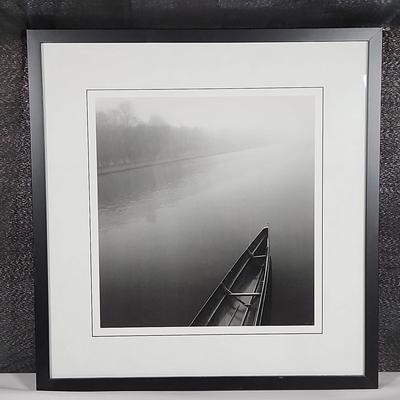 A Photograph titled Tranquil Boat, Grand Canal, Versailles, France. 