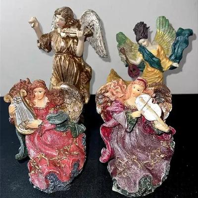 Colorful Angels with Musical Instruments