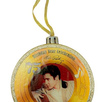 Collector’s 75th Anniversary Elvis Presley Musical Ornament – “Merry Christmas Baby”
