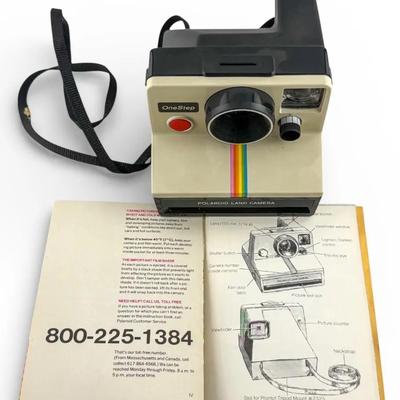 Classic Vintage 1970s Polaroid OneStep Rainbow Land Camera – Instant Photography