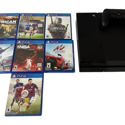 Sony PlayStation 4 (PS4) Console w/ Controller & 7 Games – Gaming Bundle