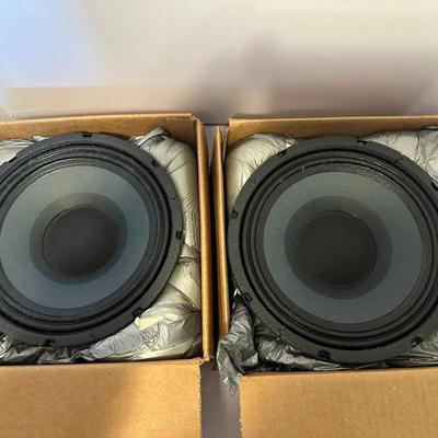 New EMINENCE parts to build two (2) 250 Watt Stage monitor or PA speakers.