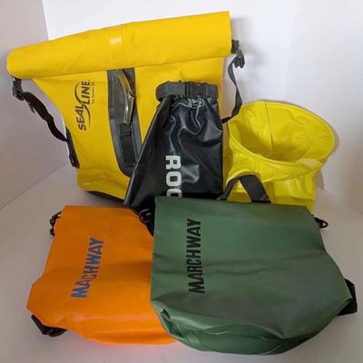 Assorted Waterproof Dry Bags & Roll-Top Storage Bags (SealLine, Marchway, ROC)