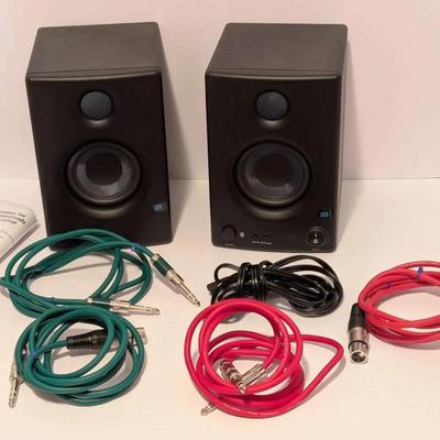 PreSonus Eris E3.5BT Active Media Reference Monitor Speakers with Cables & Original Box