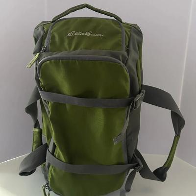 Eddie Bauer Rolling Backpack Carry-On – Green/Gray Travel Bag