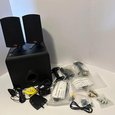 Klipsch 2.1 Computer Speaker System w/ Subwoofer + Satellite Speakers & Wall Mount Kit