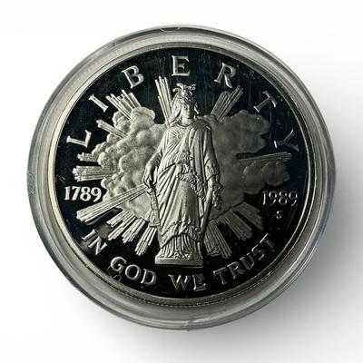 Proof 1989-S Bicentennial of the Congress Silver Dollar (CVO11)