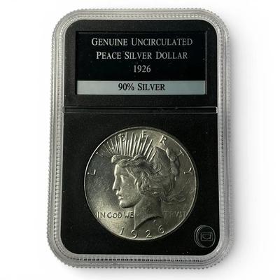 1926-P Uncirculated Peace Silver Dollar (CVO43)