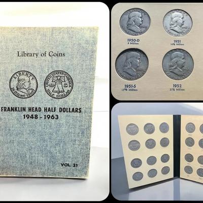 Complete Library of Coins Franklin Silver Half-Dollar Collection (36 Half-Dollars) (CVO73)