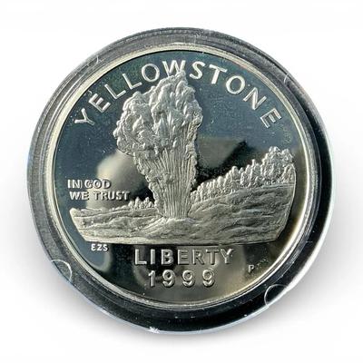 Proof 1999-P Yellowstone National Park Silver Dollar (CVO52)