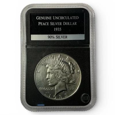 1935-S BU Peace Silver Dollar (CVO19)