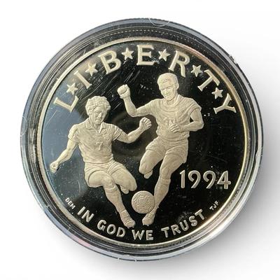 1994-S Proof World Cup USA Silver Dollar (CVO1)