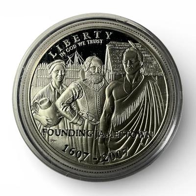 Proof 2007-P Founding Jamestown Silver Dollar (CVO9)