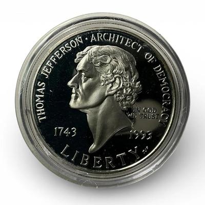 Proof 1993-S Thomas Jefferson Silver Dollar (CVO49)