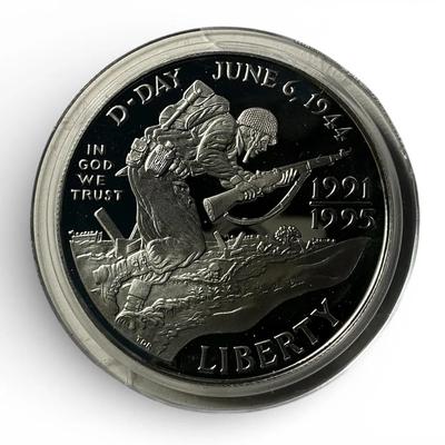Proof 1995-W D-Day Silver Dollar (CVO47)