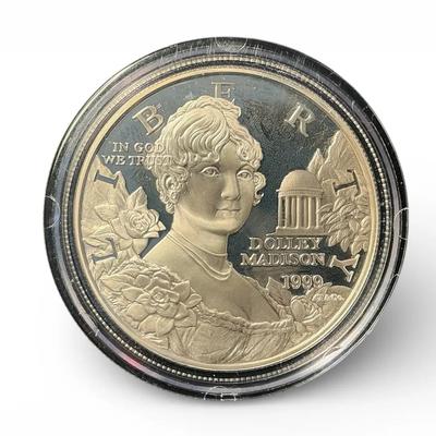 Proof 1993-P Dolley Madison Silver Dollar (CVO2)