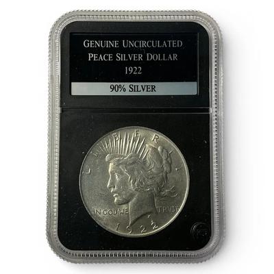 1922-P Uncirculated Peace Silver Dollar (CVO17)