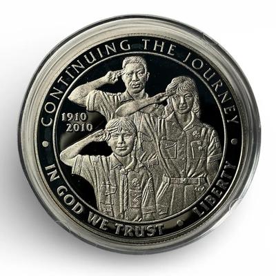 Proof 2010-P Boy Scouts of America Silver Dollar (CVO14)