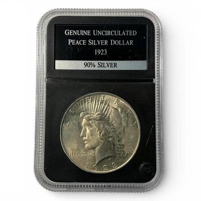 1923-P Uncirculated Peace Silver Dollar (CVO40)