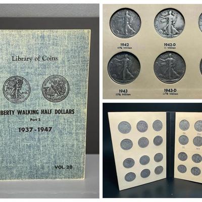 Library of Coins Walking Liberty Half-Dollars & Kennedy (Incomplete) (35 Count) (CVO45)
