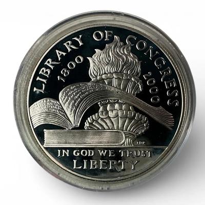 Proof 2000-P Library of Congress Silver Dollar (CVO8)