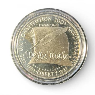 Proof 1987-S The Constitution 200th Anniversary Silver Dollar (CVO6)