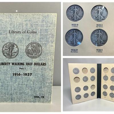 Library of Coins Walking Liberty Half-Dollars (Incomplete) (23 Count) (CVO44)