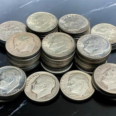 Eisenhower Silver Dimes (72 Count)