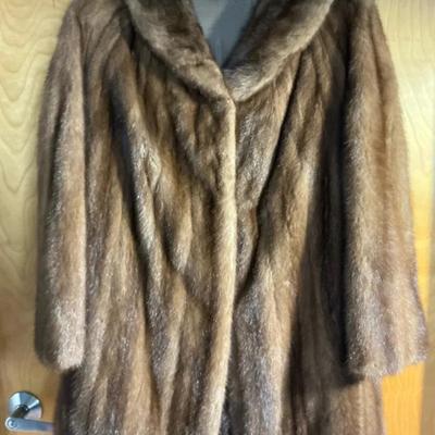 3/4 Length Brown Mink Coat 