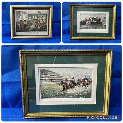 Vintage Horse Racing & Ferrier Framed Prints