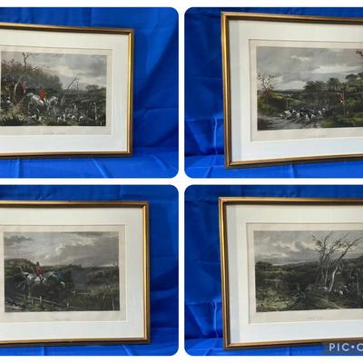 W. J. Shayer Fox Hunting Engraving Prints
