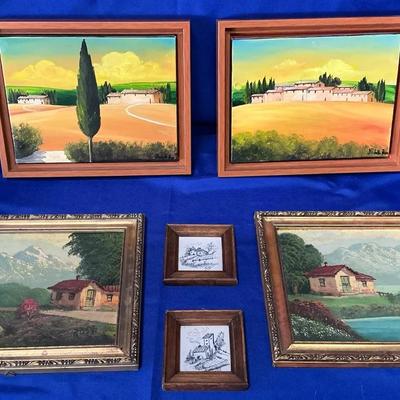 Lovely Little Landscapes Lot of Paintings