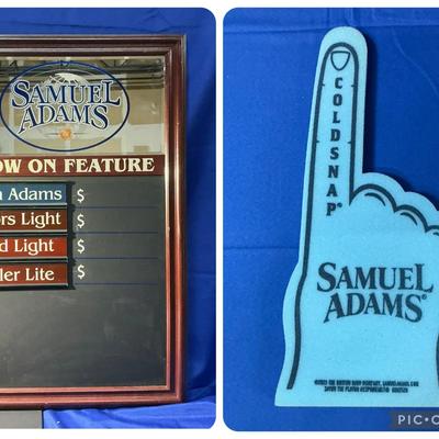 Samuel Adams Chalkboard Logo Mirror 36"h x 23.75"w