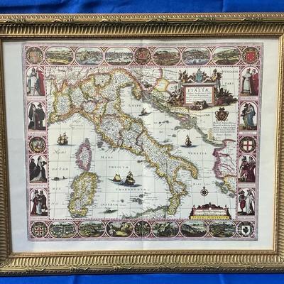 Tabula Italiae Antique Map Print 19"h x 22.75"w