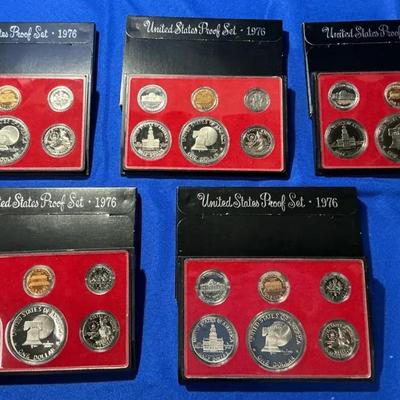 (5)United States Proof Set 1976 San Francisco